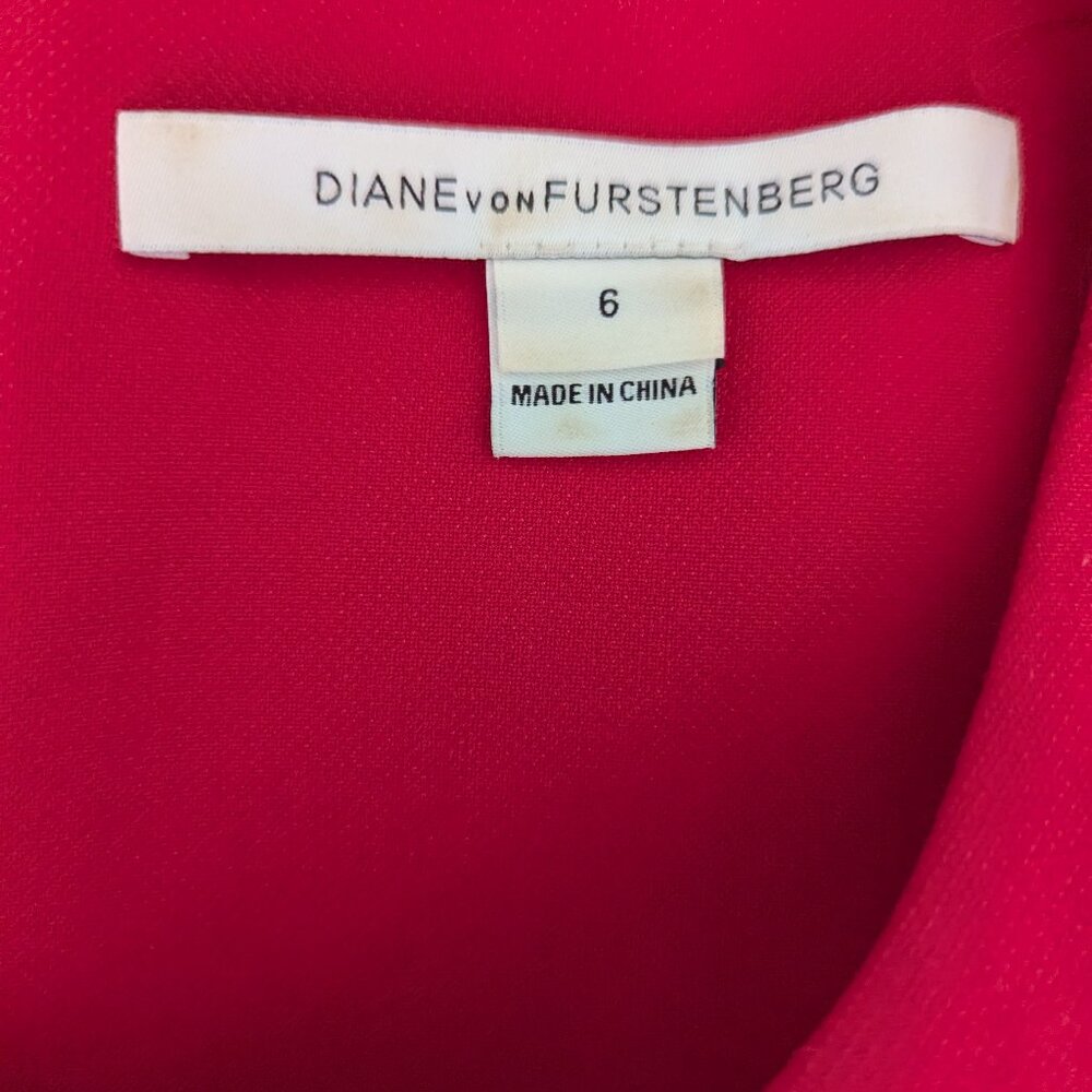 Diane Von Furstenberg Red Sleeveless Dress, 6 - Picture 6 of 6